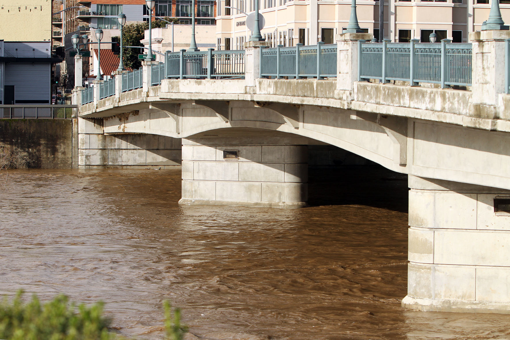 Napa River rises